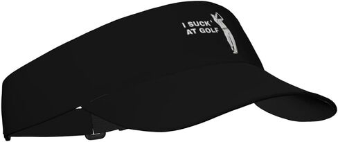 I Suck at Golf Sunscreen Visor Hat for Women Men Empty Top Tennis Baseball Cap Black Cool Funny Sun Caps Adjustable Golf Hats in Kuwait
