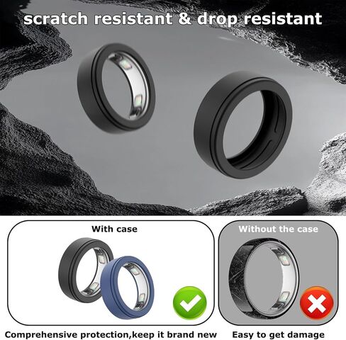 Silicone Protective Cover Compatible with Oura Ring 5, Soft Anti-Scratch Ring Sleeve, 5-Pack, Lightweight Guard for Daily Wear (M（10-13）) in Kuwait