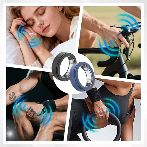 Silicone Protective Cover Compatible with Oura Ring 5, Soft Anti-Scratch Ring Sleeve, 5-Pack, Lightweight Guard for Daily Wear (M（10-13）) in Kuwait