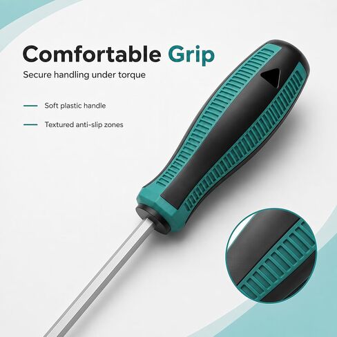 H3x75mm Hex Key Metric Driver Screwdriver with 83mm Plastic Handle, Flat Head Hexagon Nut Driver Wrench Hand Tool for DIY Repair Furniture Home Appliances Car Industrial Equipment in Kuwait