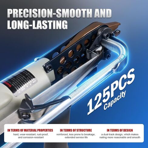 نقار الخشب V6C7EFA 15 مقياس 3/4 بوصة مسدس حلقة هوائية للسياج | قطر إغلاق 7.5-8.3 مم، مع مجلة من الفولاذ المقاوم للصدأ، كماشة حلقة خنزير هوائية للأقفاص، مرتبة زنبركية in Saudi Arabia