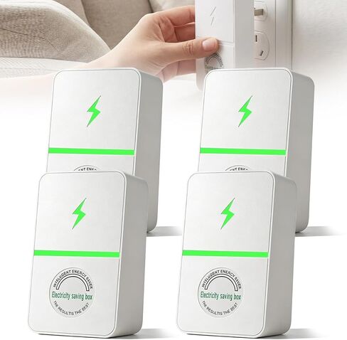 4 قطع من جهاز Stopwatt SmartPlug، وصلة جهاز Stop Watt للمنزل والمكتب، قابس الولايات المتحدة، موفر للطاقة بقدرة 30 كيلو وات in Kuwait