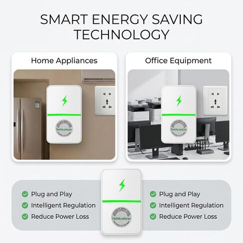 4 قطع من جهاز Stopwatt SmartPlug، وصلة جهاز Stop Watt للمنزل والمكتب، قابس الولايات المتحدة، موفر للطاقة بقدرة 30 كيلو وات in Kuwait