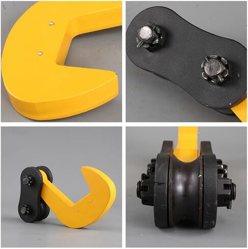 Horizontal Plate Lifting Clamp With Centering Pulley, Heavy-duty 2200 Lb To 22000 Lb Load Capacity, Suitable For Steel Plates, HITL Irregular Structures, And Rock Lifting Tools(3T) in Kuwait