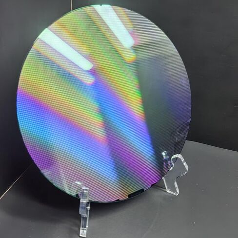 8-inch Silicon Wafer, Integrated Circuit IC Chips with Colorful Light, Part # 087 semiconductor Integrated Circuit for Exhibition, Teaching in Kuwait