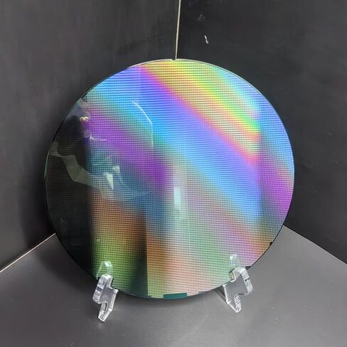 8-inch Silicon Wafer, Integrated Circuit IC Chips with Colorful Light, Part # 087 semiconductor Integrated Circuit for Exhibition, Teaching in Kuwait