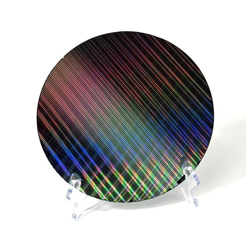 8-inch Silicon Wafer, Integrated Circuit IC Chips with Colorful Light, Part # 087 semiconductor Integrated Circuit for Exhibition, Teaching in Kuwait