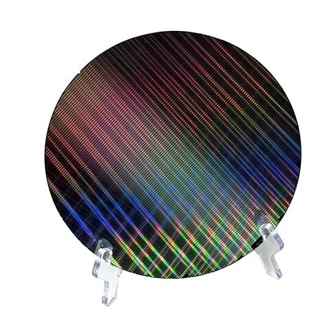 8-inch Silicon Wafer, Integrated Circuit IC Chips with Colorful Light, Part # 087 semiconductor Integrated Circuit for Exhibition, Teaching in Kuwait