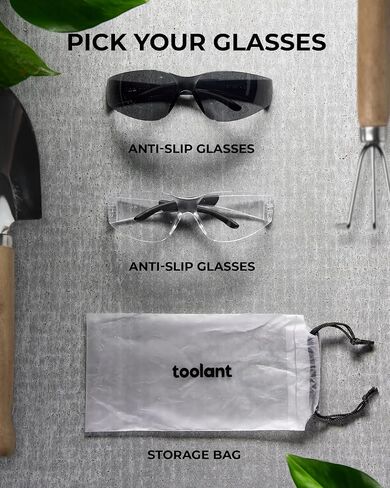 toolant Bulk Clear Safety Glasses with ANSI Z87.1 / UV 400 Standard, Eye Protection for Shooting, Construction and Laboratory in Kuwait