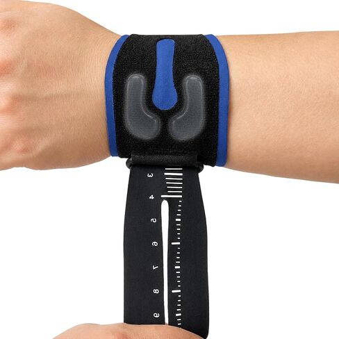 Ultra-Thin TFCC Wrist Brace, 3D Gel Pad, Navy Blue, 1-Pack | Visual Scale, for Ulnar Wrist Pain, Cartilage Injury, Tennis, Golf, Weightlifting, Daily Protection in Kuwait