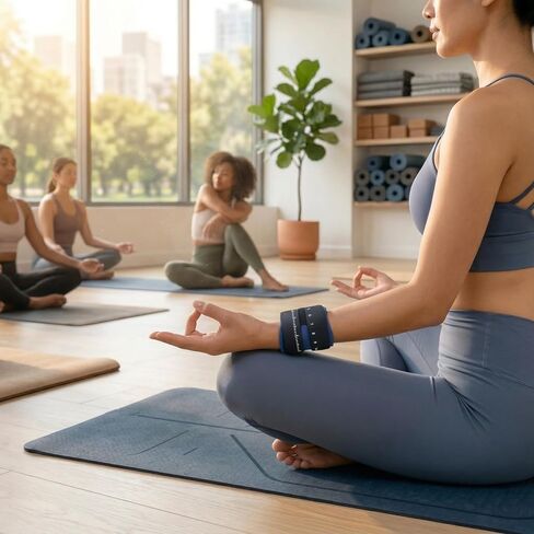 Ultra-Thin TFCC Wrist Brace, 3D Gel Pad, Navy Blue, 1-Pack | Visual Scale, for Ulnar Wrist Pain, Cartilage Injury, Tennis, Golf, Weightlifting, Daily Protection in Kuwait