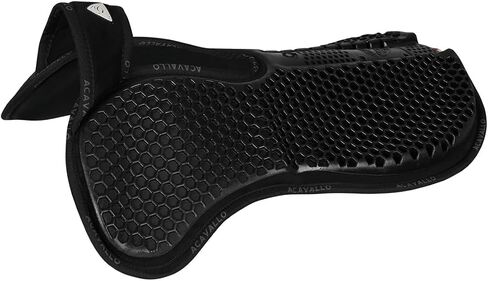 Acavallo Memory Foam WFS Suede Hexagonal Gel Rear Riser Pad, One Size, Black in Kuwait