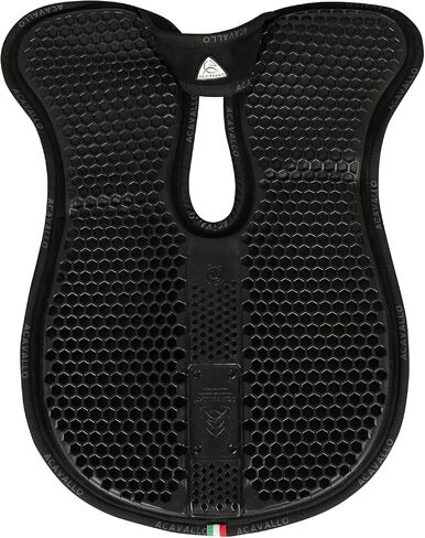 Acavallo Memory Foam WFS Suede Hexagonal Gel Rear Riser Pad, One Size, Black in Kuwait