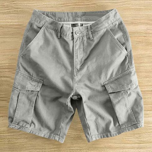 Men's 5 Inch Cargo Shorts Relaxed Fit Quick Dry Stretch Tactical Hiking Shorts Button-Fly Outdoor Work Multi-Pocket in Kuwait