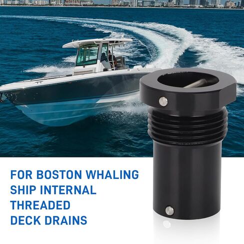 motoparty Self-Bailing Boat Drain Plug for Boston Whaling Ship Internal Threaded Deck Drains in Kuwait