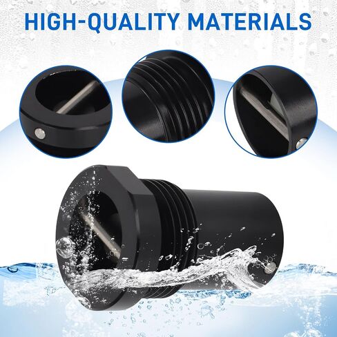 motoparty Self-Bailing Boat Drain Plug for Boston Whaling Ship Internal Threaded Deck Drains in Kuwait