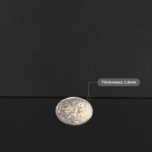Desk Pad Mat - 14x48 Inch Waterproof Easy to Clean Can Conceal Flaws Protector The Table Top from Scratches Used for Coffee Table Office Table Dresser(Black+Black 14x48) in Kuwait
