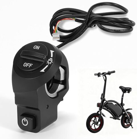 استبدال مفتاح الطاقة والإضاءة Ebike 48 فولت للدراجة الكهربائية Jetson Bolt & DYU D1F، جزء إصلاح مفتاح التحكم في التشغيل/الإيقاف ذو 4 دبابيس in Kuwait