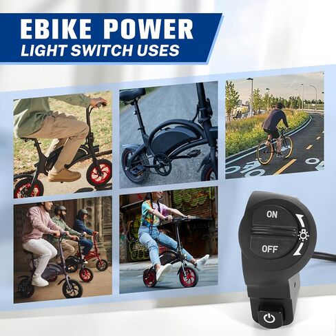استبدال مفتاح الطاقة والإضاءة Ebike 48 فولت للدراجة الكهربائية Jetson Bolt & DYU D1F، جزء إصلاح مفتاح التحكم في التشغيل/الإيقاف ذو 4 دبابيس in Kuwait