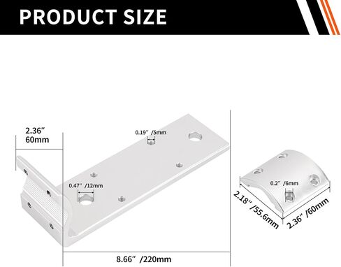 2 Pack Grill Rail Mount Bracket, Compatible to Camping Inside/Outboard 7/8" to 1-1/4" Round or 1-1/4" Square Horizontal Railings in Kuwait