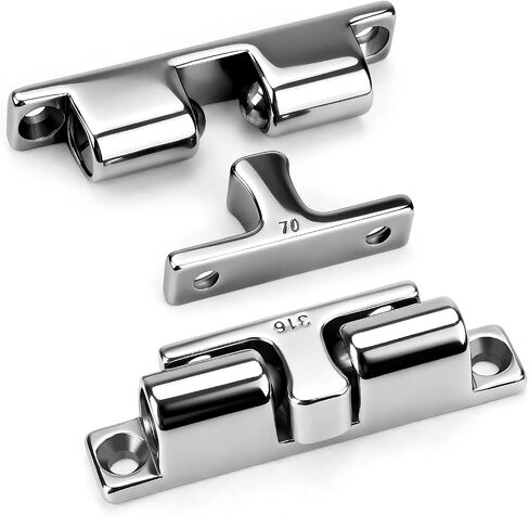 Linkstyle Marine مزدوج الأسطوانة الصيد: 316 مزلاج باب خزانة من الفولاذ المقاوم للصدأ، قابل للتعديل للقبض على التوتر للقوارب واليخوت وRV ومقصورات التخزين in Kuwait