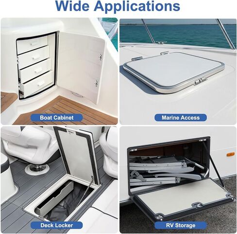 Linkstyle Marine مزدوج الأسطوانة الصيد: 316 مزلاج باب خزانة من الفولاذ المقاوم للصدأ، قابل للتعديل للقبض على التوتر للقوارب واليخوت وRV ومقصورات التخزين in Kuwait