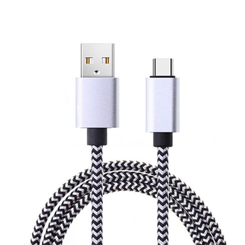 كابل شاحن سريع، 6.6 قدم USB A إلى النوع C سلك شحن سريع منسوج متوافق مع الهواتف الذكية والأجهزة اللوحية (أرجواني، 3 أمتار) in Kuwait
