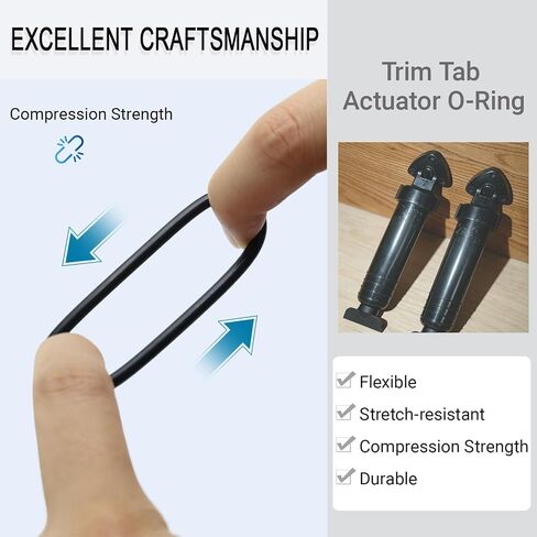 A1120 A1121 O-Ring Kit for Bennett Trim Tab Actuator Cylinders | Fits A1101A A1200S A1101EX A1200SRC, Nitrile Rubber, Fix Hydraulic Leaks, 4-Pack (2 Sets) in Kuwait
