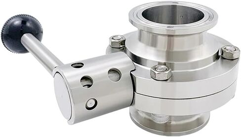 316 Stainless Steel Butterfly Valve OD63 mm, Tri Clamp 77.5mm, For Beer Dairy Plumbing Fittings in Kuwait