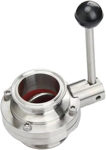 316 Stainless Steel Butterfly Valve OD63 mm, Tri Clamp 77.5mm, For Beer Dairy Plumbing Fittings in Kuwait