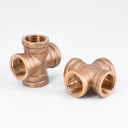 DN15 G 1/2 "أنثى متقاطعة 4 طريقة توصيل الأنابيب النحاسية وصلات النجار تركيبات السباكة in Kuwait