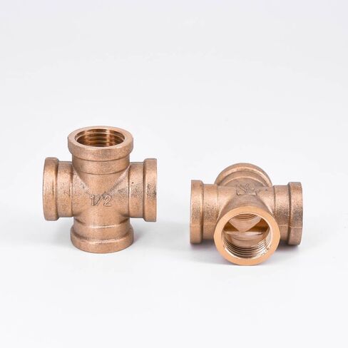 DN15 G 1/2 "أنثى متقاطعة 4 طريقة توصيل الأنابيب النحاسية وصلات النجار تركيبات السباكة in Kuwait