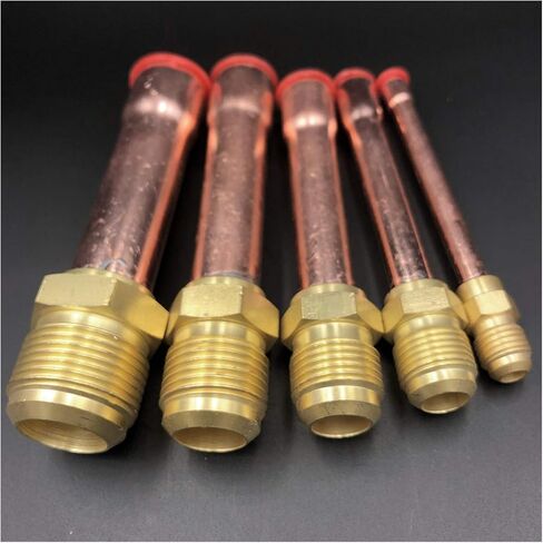 تجهيزات الأنابيب 45 درجة SAE 1/4" 3/8" 1/2" 3/4" موصل متوهج مع تركيبات نحاسية لمكيفات الهواء (اللون: مع صامولة، مواصفات الخيط: مقاس متوهج 12.7 مم OD) تجهيزات السباكة in Kuwait