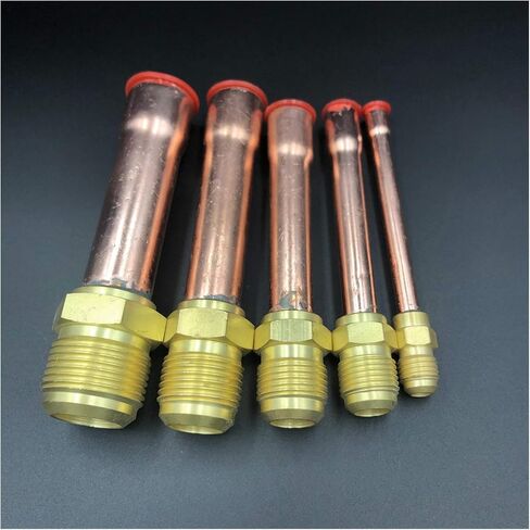 تجهيزات الأنابيب 45 درجة SAE 1/4" 3/8" 1/2" 3/4" موصل متوهج مع تركيبات نحاسية لمكيفات الهواء (اللون: مع صامولة، مواصفات الخيط: مقاس متوهج 12.7 مم OD) تجهيزات السباكة in Kuwait