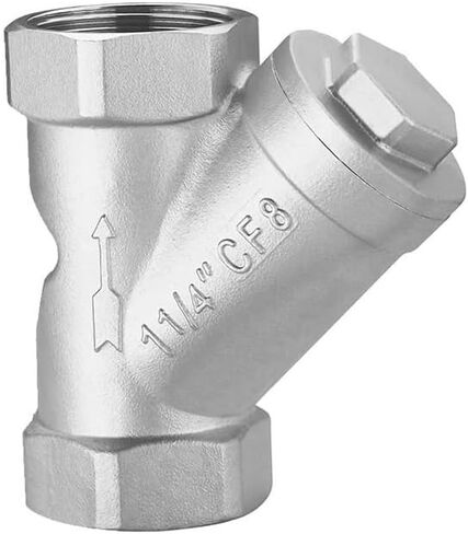 Y-Type Strainers 1/2" Thread Female Thread Stainless Steel Filter Valve Plumbing Fittings in Kuwait