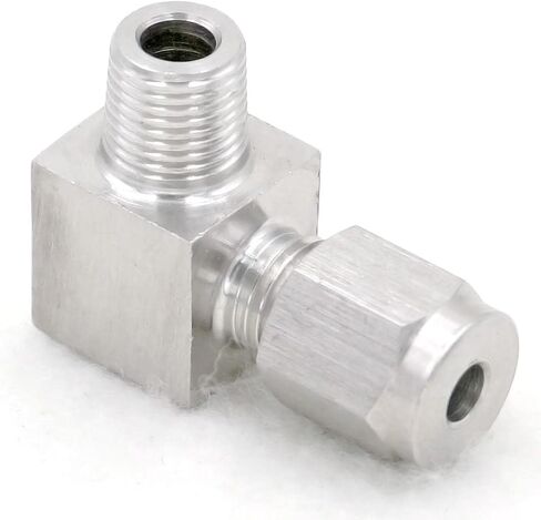صالح أنبوب O/D 4 مللي متر-1/8 "BSPT الكوع 304 الفولاذ المقاوم للصدأ الطويق هوائي ضغط الهواء المناسب تركيبات سباكة in Kuwait