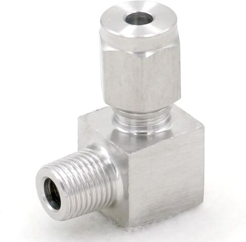 صالح أنبوب O/D 4 مللي متر-1/8 "BSPT الكوع 304 الفولاذ المقاوم للصدأ الطويق هوائي ضغط الهواء المناسب تركيبات سباكة in Kuwait