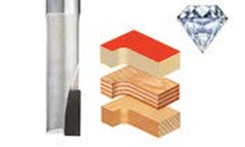 Amana Tool - PCD Diamond 1/4" D 1/4 Shank 1Fl (DRB-421), Industrial Grade in Kuwait