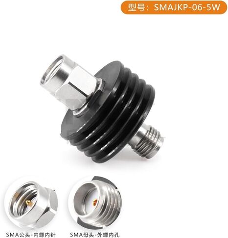 المخفف SMA ثابت 1-40 ديسيبل رأس التوهين 5 وات 6 جيجا (XQY-SMAJKP-06-5W-10dB) in Kuwait