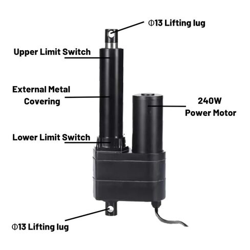 1000kg Linear Actuator Electric Motor DC12V Stroke 1000mm Motion Heavy Duty(250mm Stroke,9MM PER SECOND7000N_48V) in Kuwait
