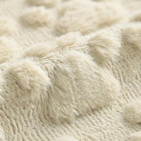 Artoid Mode Beige Soft Plush Faux Fur Jacquard Paws Pet Table Runner, Kitchen Dining Table Decoration for Home Party Decor 13x72 Inch in Kuwait
