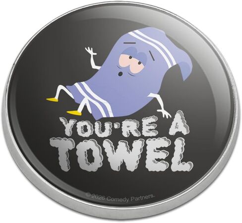 الرسومات والمزيد من South Park Towlie Nooo You're A Towel Golfing Premium Metal Golf Ball Marker in Kuwait