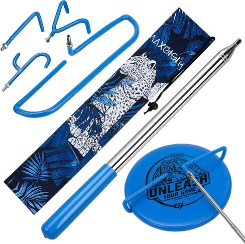 4-in-1 Disc Golf Retriever Pole 16 Feet, Telescopic Discs Retriever with Durable Stainless Steel Frame and Carry Bag - Disc Golf Accessories for Water Trees Bushes in Kuwait