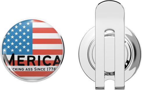 Merica Kicking Ass منذ 1776 هدايا للأميركيين مشبك قبعة الجولف مع علامة كرة مغناطيسية - ملحق معدني متين للاعبي الغولف in Kuwait