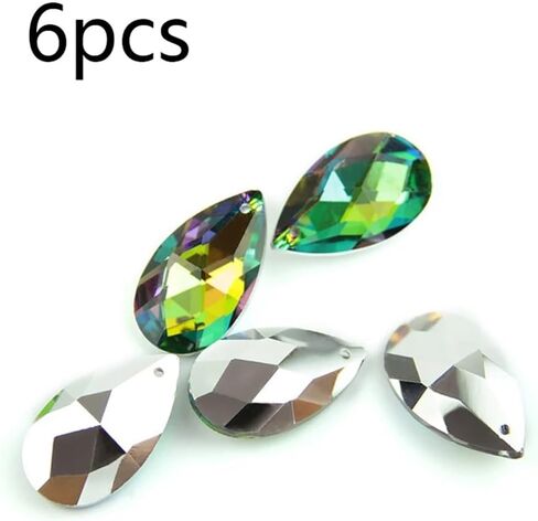 Hanging Crystals Prisms 38mm/50mm/63mm/76mm/89mm Mesh Shape Crystal Chandelier Pendants Parts for Chandelier Hangings Crystals for Decoration(89mm 6pcs) in Kuwait