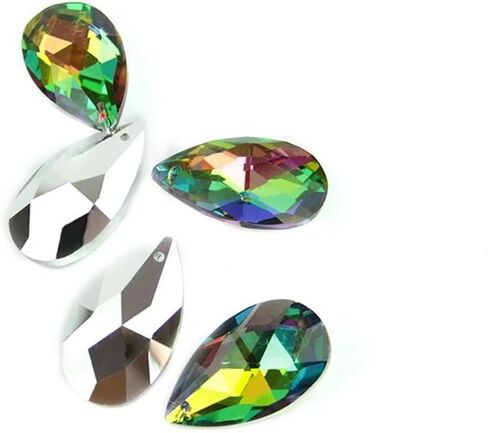 Hanging Crystals Prisms 38mm/50mm/63mm/76mm/89mm Mesh Shape Crystal Chandelier Pendants Parts for Chandelier Hangings Crystals for Decoration(89mm 6pcs) in Kuwait