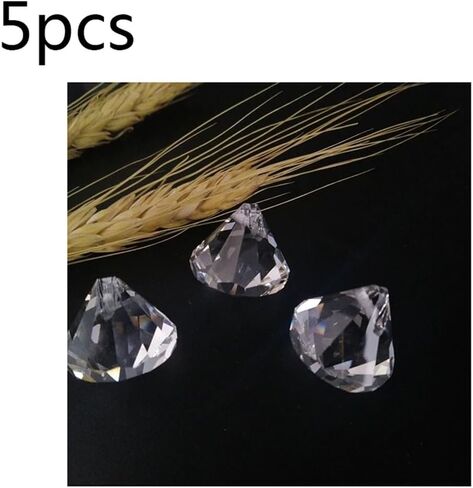 Hanging Crystals Prisms 5pcs 30mm/1.18inch Ball Crystal Pendant Prism Lamp Lighting Part Hanging Decoration Hangings Crystals for Decoration in Kuwait