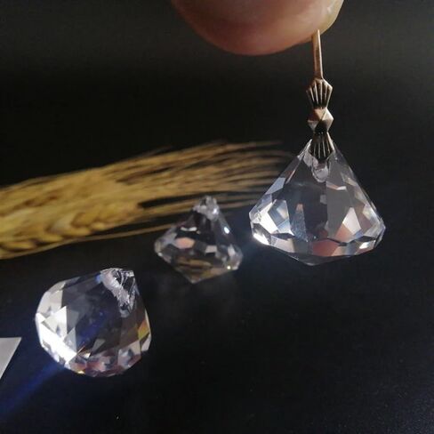 Hanging Crystals Prisms 5pcs 30mm/1.18inch Ball Crystal Pendant Prism Lamp Lighting Part Hanging Decoration Hangings Crystals for Decoration in Kuwait