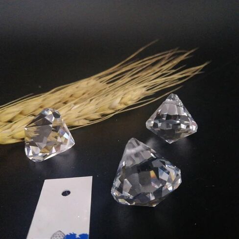 Hanging Crystals Prisms 5pcs 30mm/1.18inch Ball Crystal Pendant Prism Lamp Lighting Part Hanging Decoration Hangings Crystals for Decoration in Kuwait