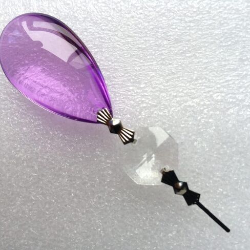 Hanging Crystals Prisms 10pcs/lot 72mm Purple Crystal Pendant Glass Hanging Drops Hangings Crystals for Decoration in Kuwait